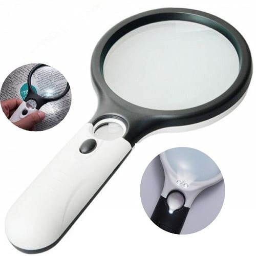 3 LED Light 45x Handheld Magnifier