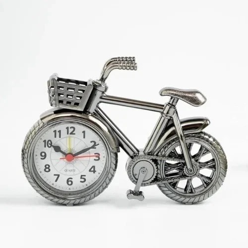 Alarm Clock Bicycle With Basket - 5cm X 185cm X 135cm