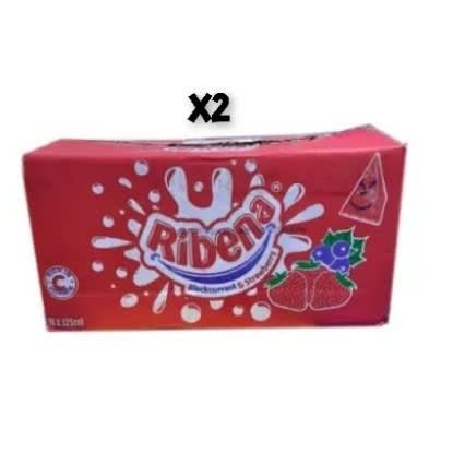 Blackcurrant & Strawberry Fruit Drink - 125ml - 2 Packs