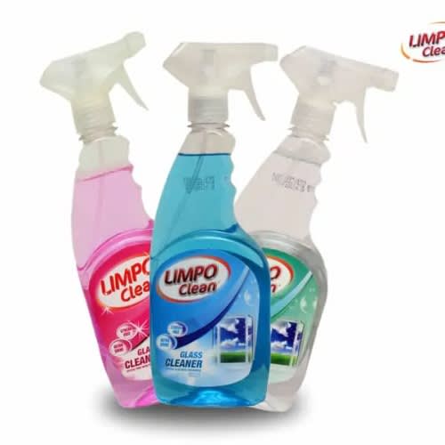 Limpo Clean Glass Cleaner Crystal Blue - 500ml X 3pcs