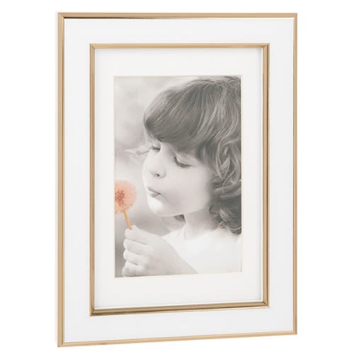 Picture Frame- White Gold-5x7&rdquo;