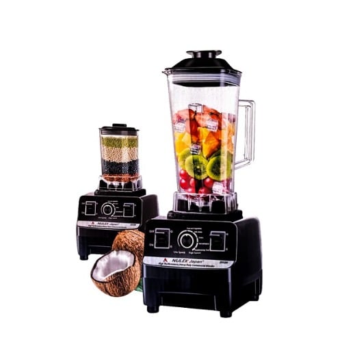 Nulek Japan 2 In 1 Commercial Blender - 5500W - 2L Jar - Black
