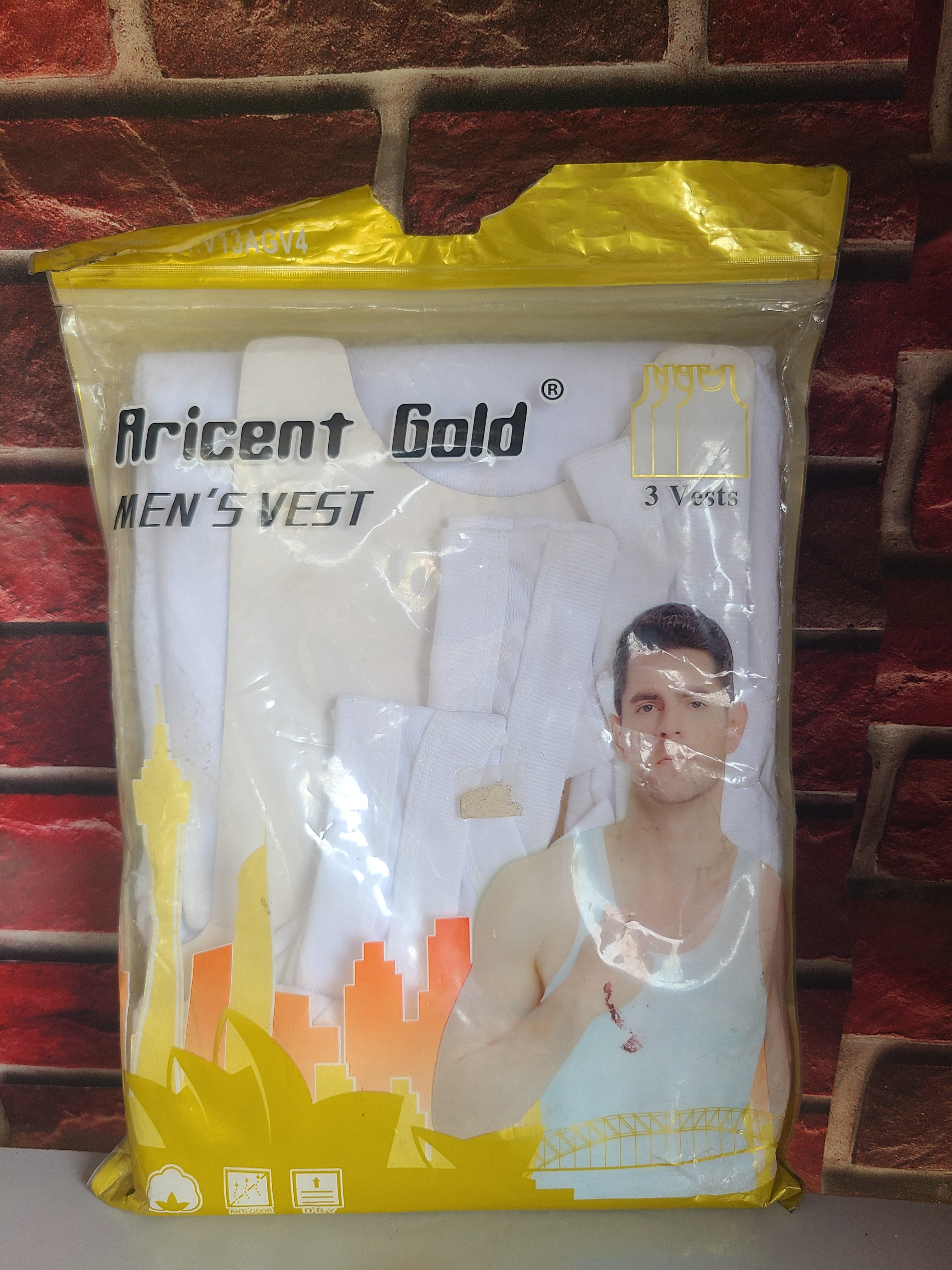 Aricent Gold  3 In 1 Quality Singlet( Large)