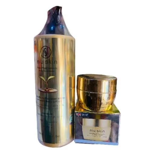 Niu Skin Total Effects Platinum Lotion Oud Wood - 480ml And Total Effects Platinum Face