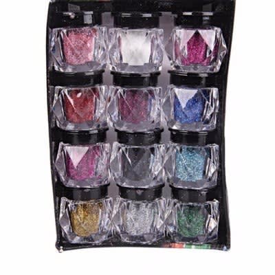 Eye Shadow & Body Glitter - Pack of 12
