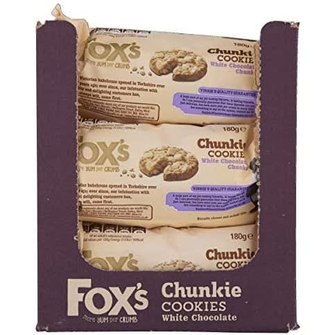 White Chocolate Chunkie Cookies -9 Packets X 180g