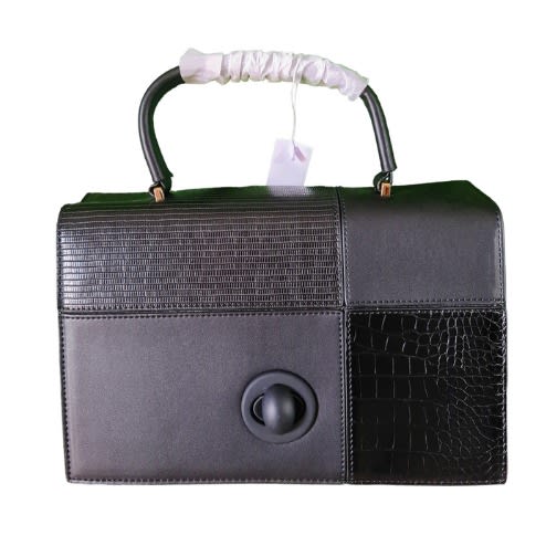 Leather Handbag - Black