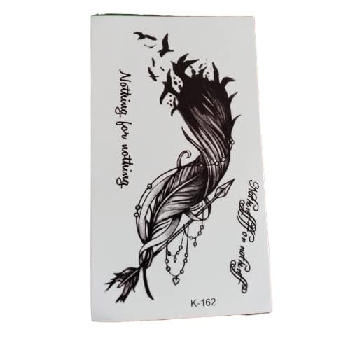 Feather Arrow Birds Temporary Waterproof Tattoo Sticker