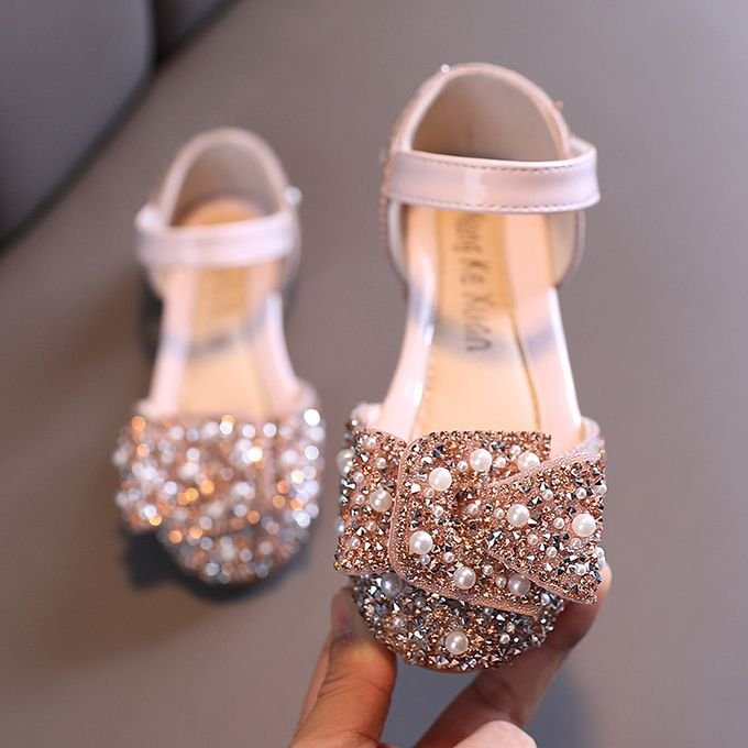Shiloh Girl Glitter Belt Design Birthday Party Shoe - Pink