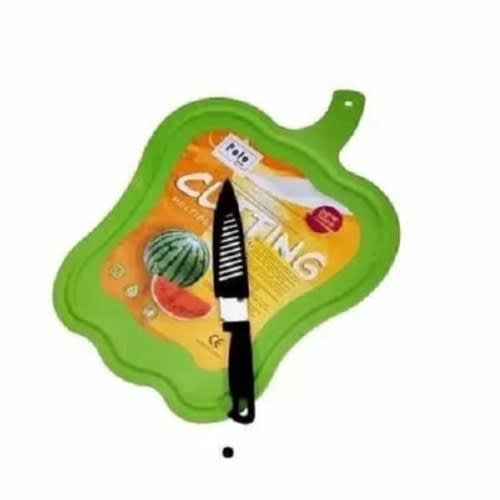 Kitchen Chopping Board With Knife - 2 Pieces