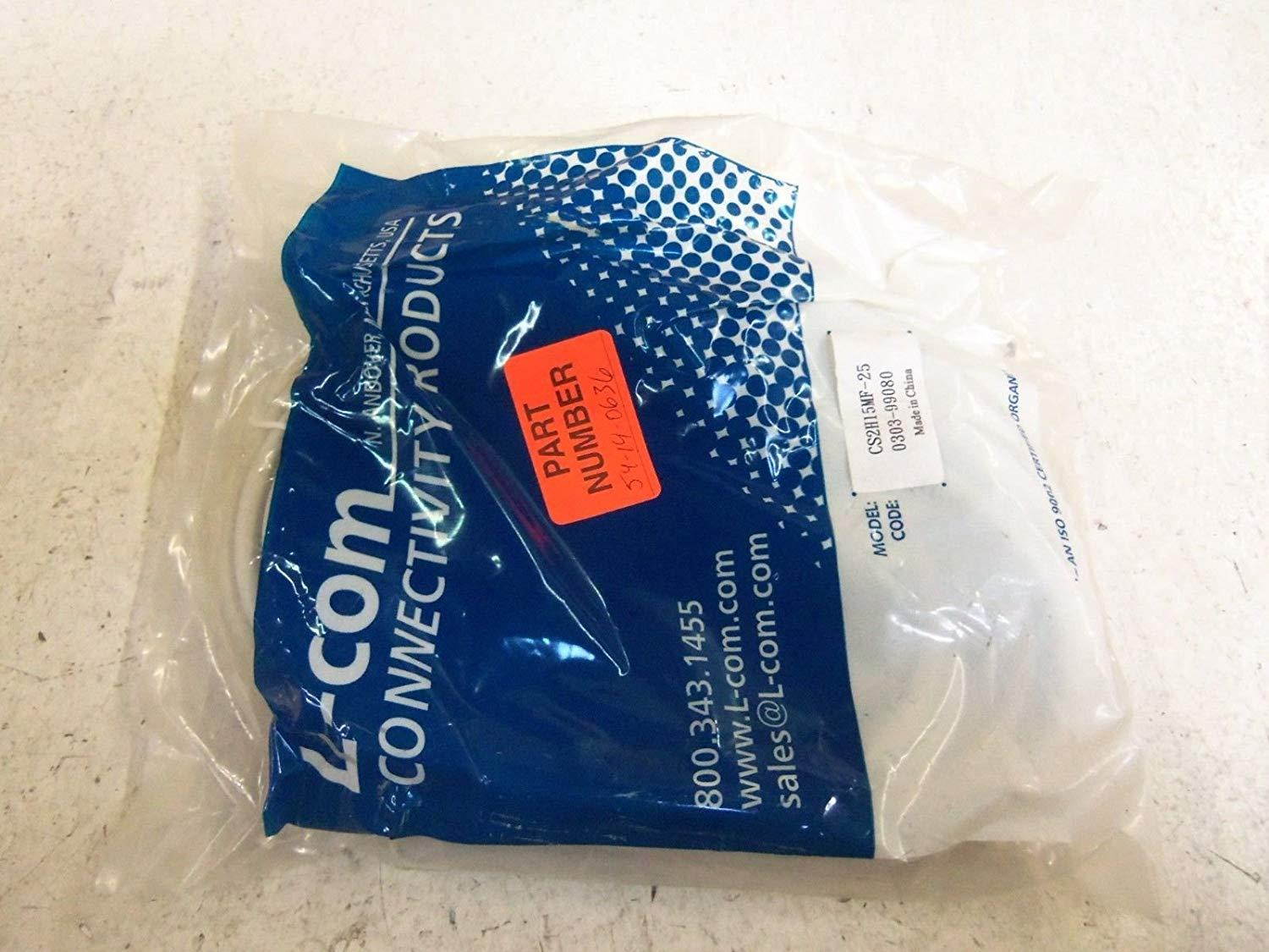 L-Com Cs2h15mf-25 Series 600 Monitor Cable Vga Video 15P M/F 25' Cs2h15mf-25 Series 600