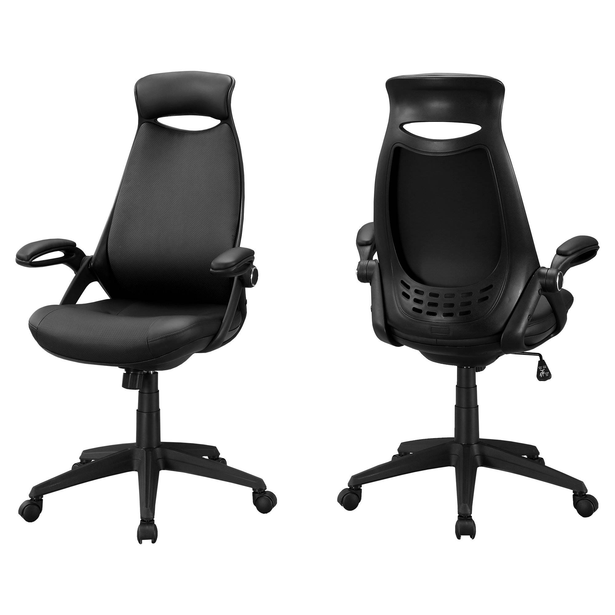 Monarch Specialties 28"L Modern High-Back Executive Office Chair - Black
