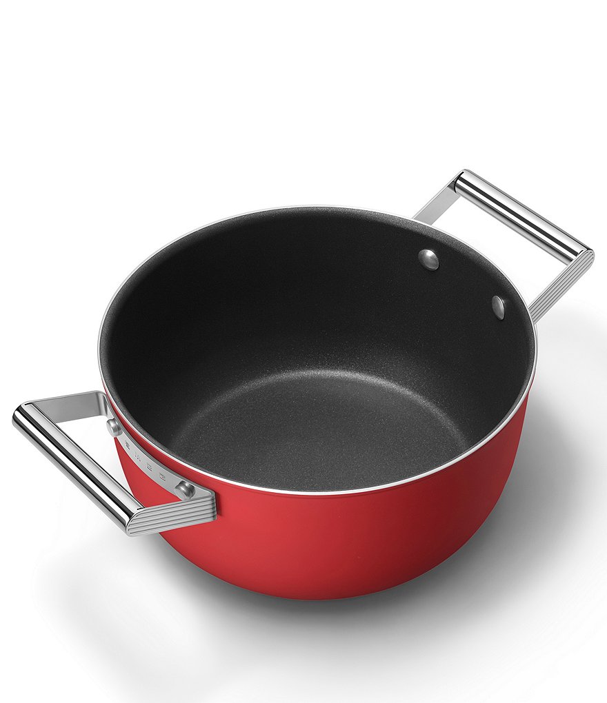 Smeg 50s Retro Style Nonstick 5-Quart Casserole w/Lid