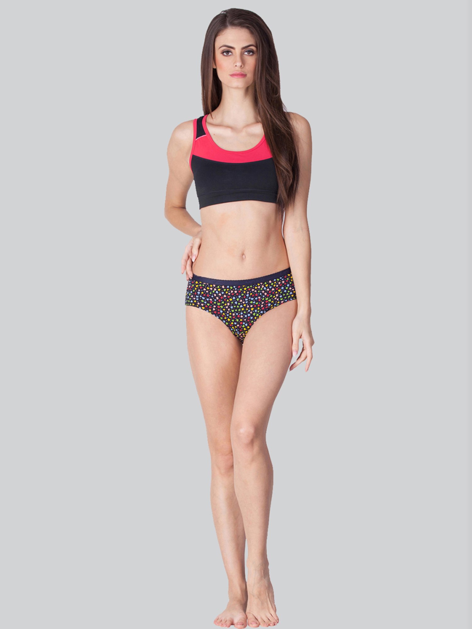 Lyra Assorted Color Cotton Printed Hipster Panties - Pack Of 8