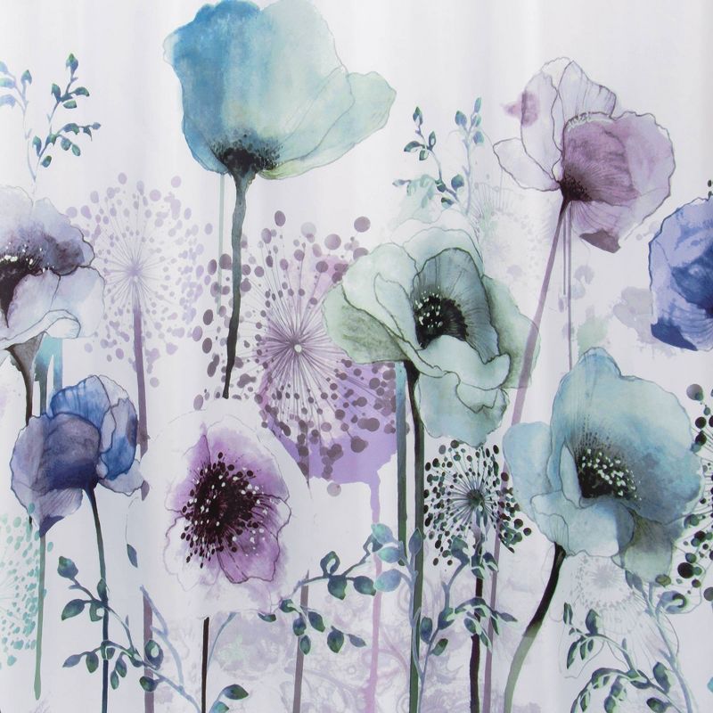 Blue Poppies Shower Curtain - Allure Home Creations