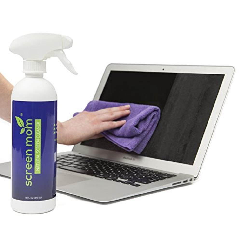 Screen Cleaner Kit - Best for LED & LCD TV, Computer Monitor, Laptop, and iPad Screens &ndash; Contains Over 1,572 Sprays in Each Large 16 Ounce Bottle &ndash; Includes Premium Microfiber Cloth