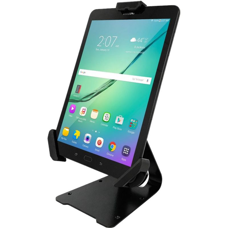 Tryten OmniFlip Universal Tablet Stand - Up to 12.9" Screen Support - 9.5" Height x 5.8" Width x 6" Depth - Metal - Black
