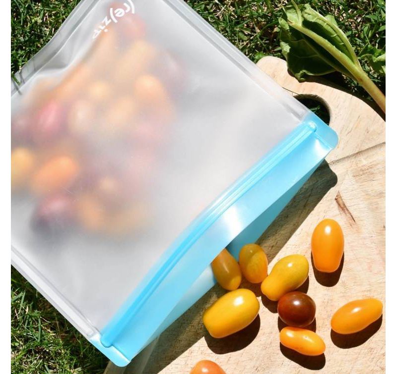 (re)zip Leak-Proof Lay Flat Aqua Lunch Bag - 2pk