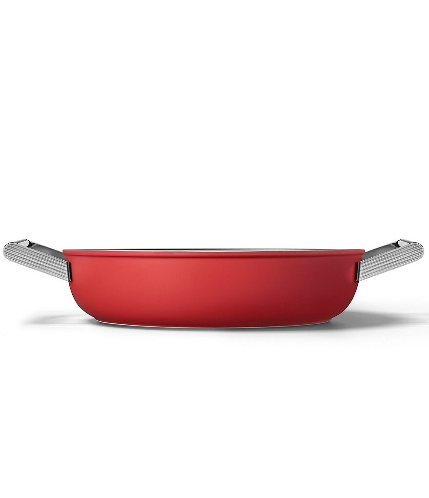 Smeg 50's Retro Style Nonstick 4-Quart Covered Saute and Brasier Pan