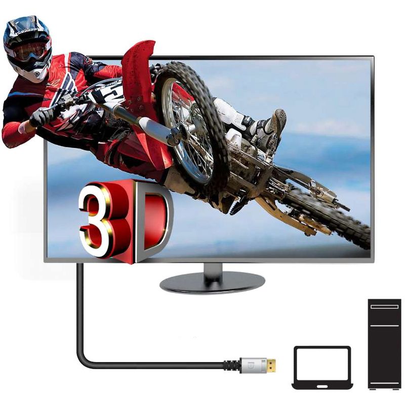 Club 3D DisplayPort 1.4 HBR3 8K Cable M/M 4m /13.12ft - 13.12 ft DisplayPort A/V Cable for Audio/Video Device, PC, Notebook