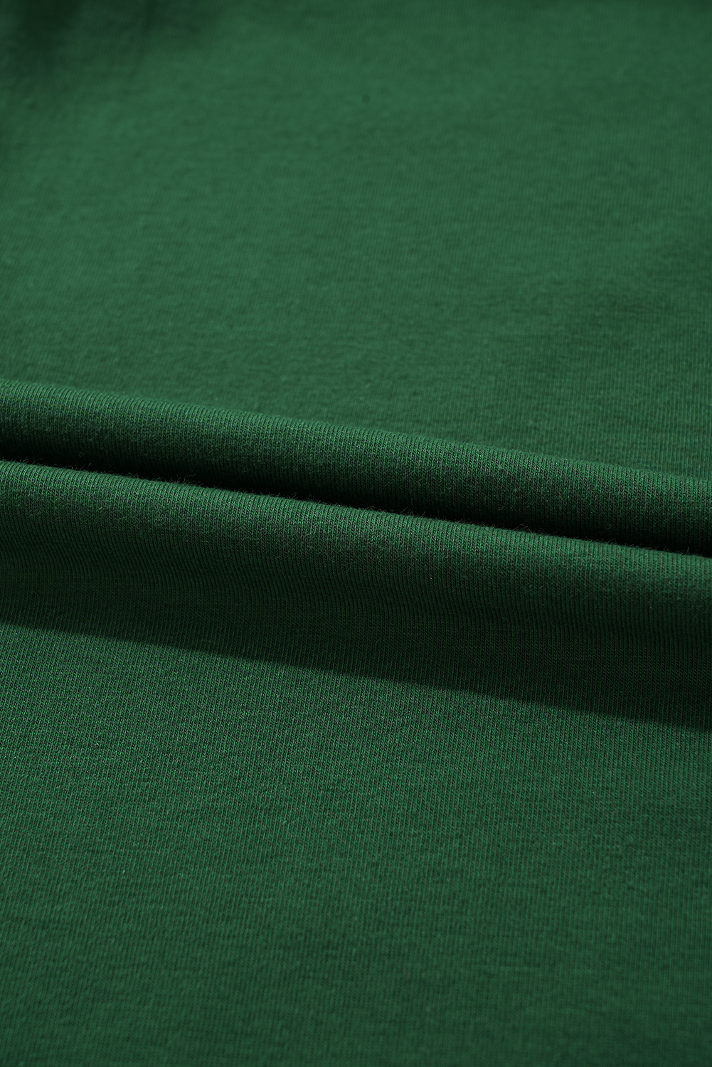Green Christmas Candy Cane Round Neck T Shirt