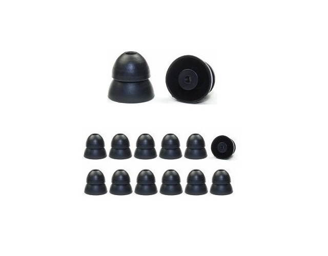Double flange ear tips with 2mm connection hole diameter fits most Etymotic Research, Klipsch, Shure, & Westone earphones (please verify specific models); replacement earbud tips; replacement ear tips