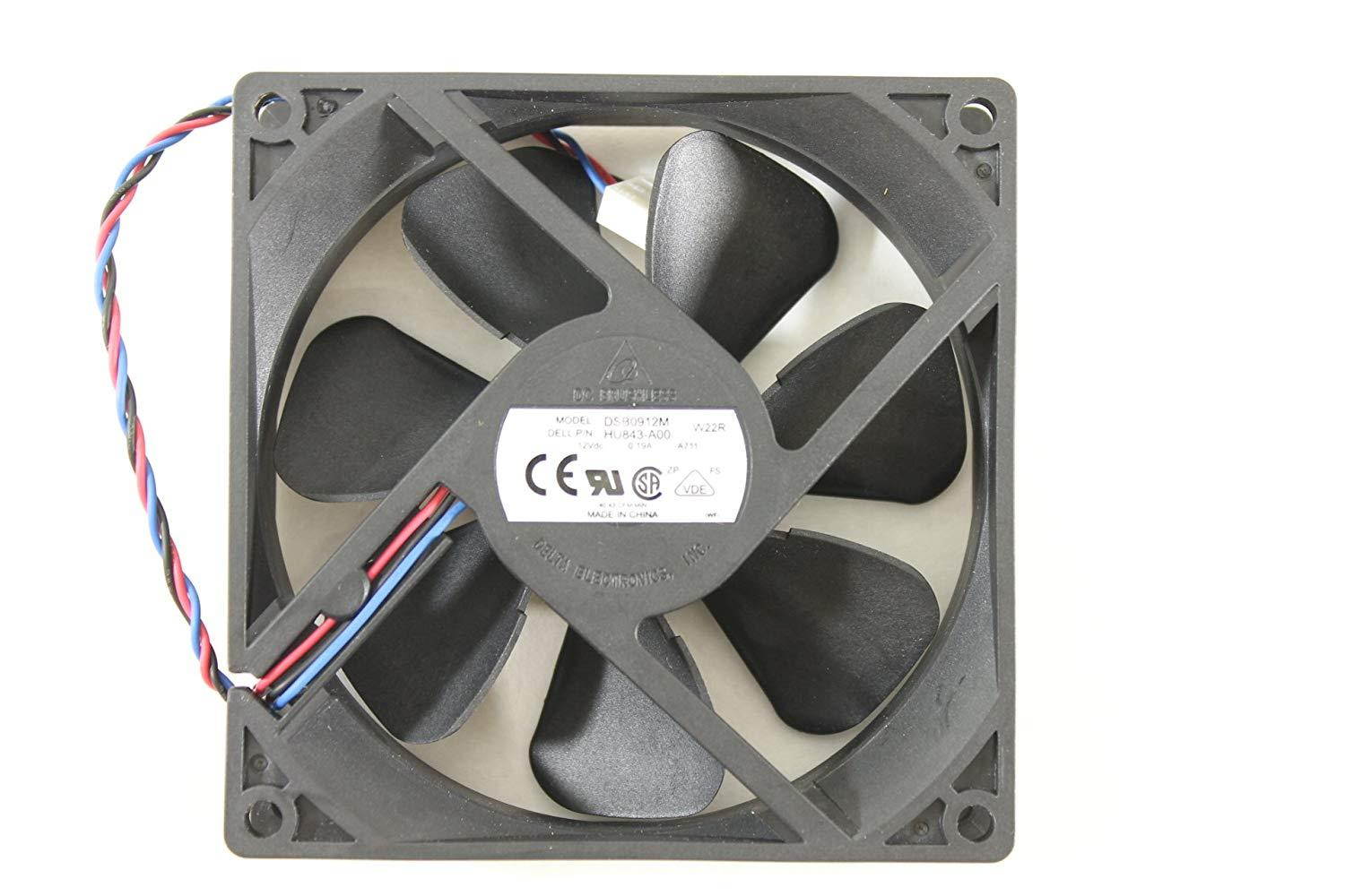 Dell Desktop HU843 System Fan DSB0912M Precision T1500 Inspiron 518 530 540