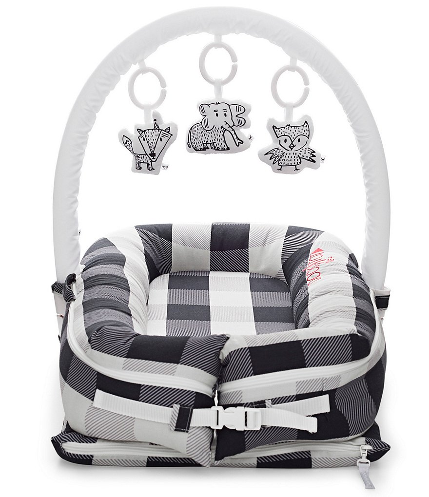 DockATot 0-8 Months Charcoal Buffalo Deluxe Dock Cover, Stage 1