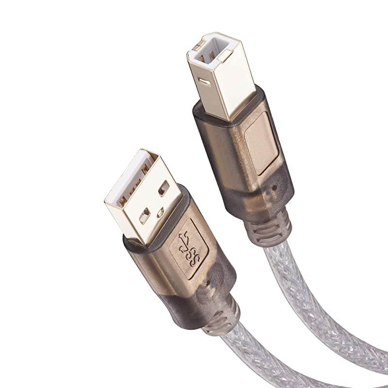 Cable 30Ft,2.0 Scanner Cable Cord USB Type A Male to B Male High Speed for HP, Canon, Lexmark,Dell, Xerox, Samsung etc(30 Ft/10M)