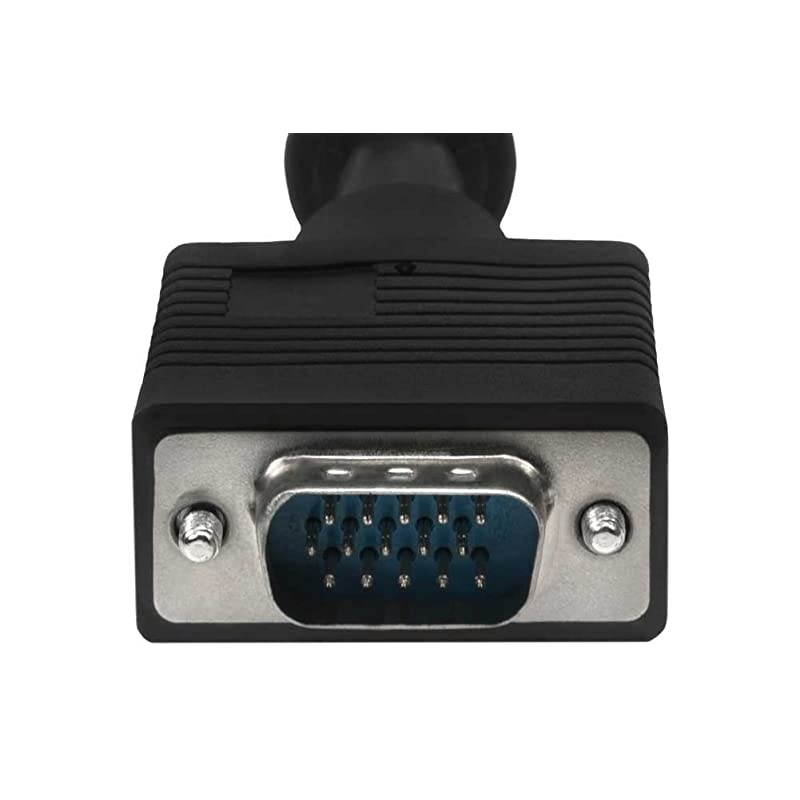 10Ft 10 Feet Coaxial HD15 VGA to 5 BNC RGBHV Male to Male Cable with Ferrites