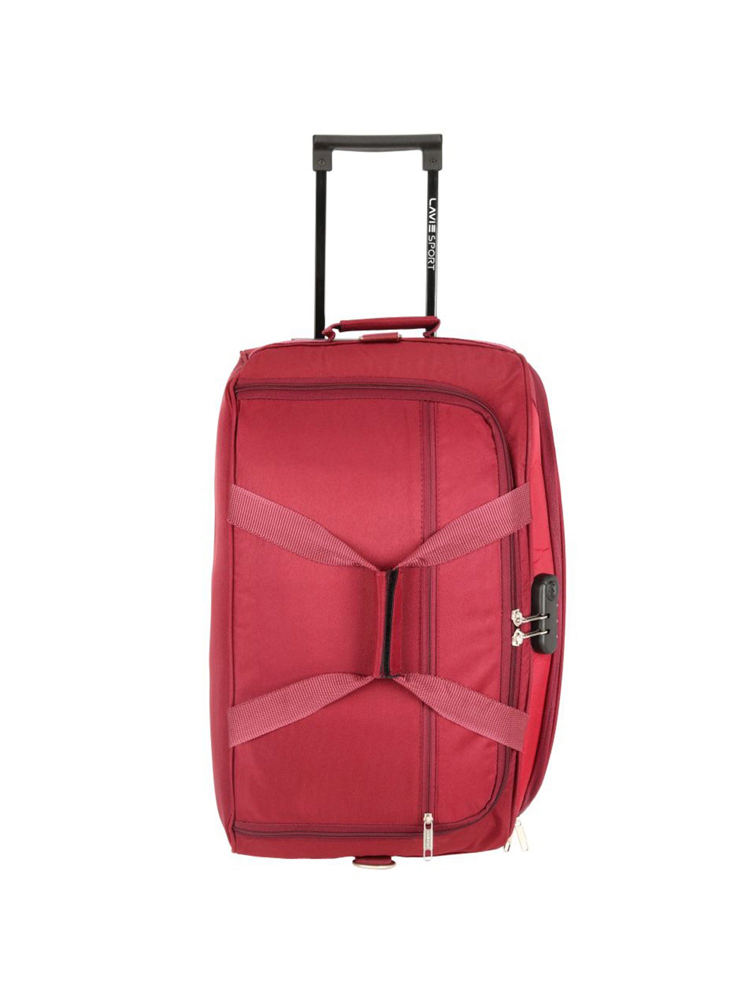 Lavie Sport 57 cms Anti-theft Sage Wheel Duffle Bag  | Duffle Bag (Maroon)