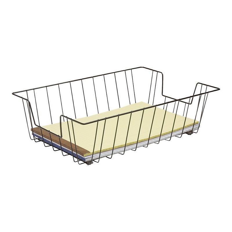 Staples Front Loading Letter Tray Black Steel (10484-CC) 385909