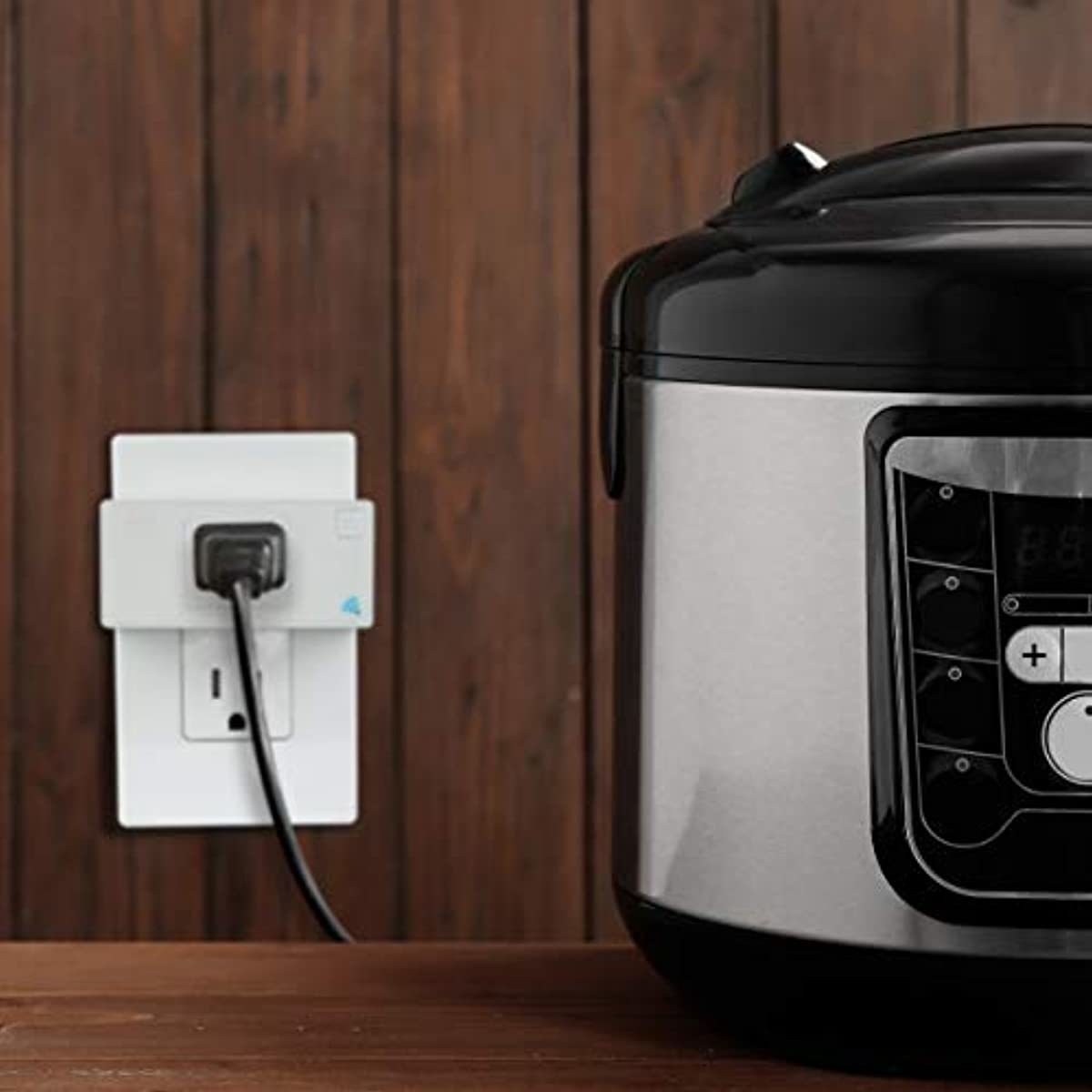TOPGREENER TGWF115PQM Mini Wi-Fi Plug with Energy Monitoring, Mini Smart Outlet, Control Lights and Appliances from Anywhere, No Hub Required, Compatible with Alexa and Google Assistant