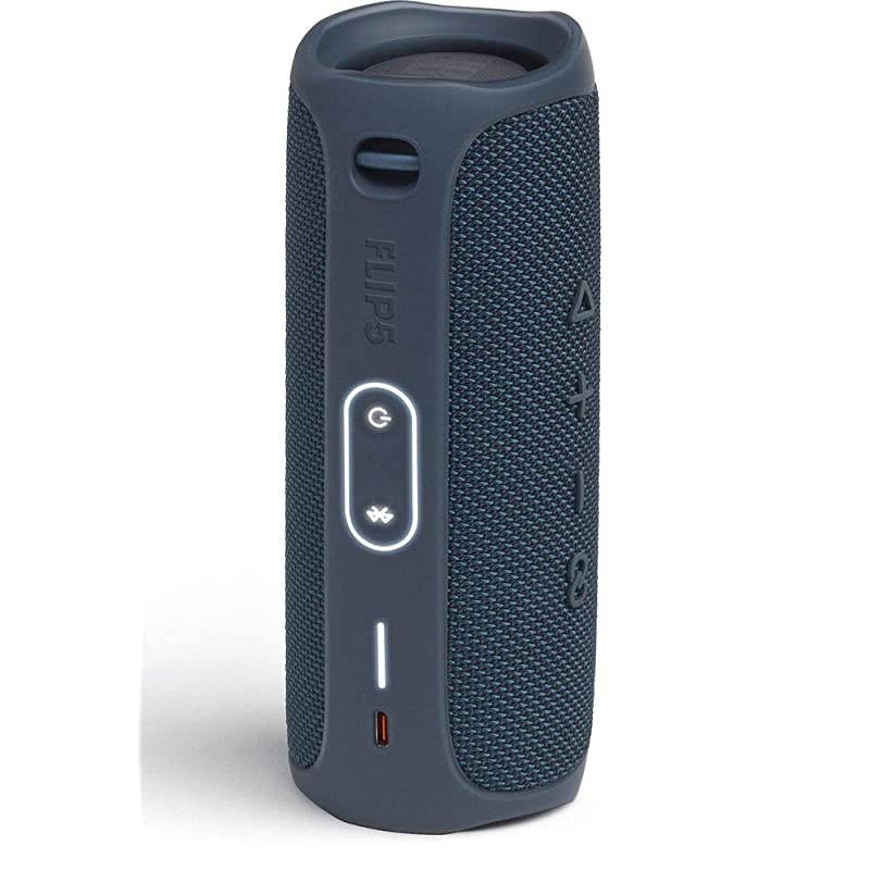 Flip 5 Waterproof Portable Wireless Bluetooth Speaker Bundle with Hardshell Protective Case Blue