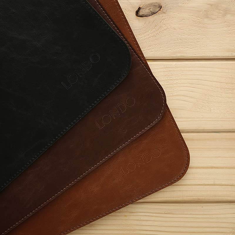 Leather Extended Mousepad - Black