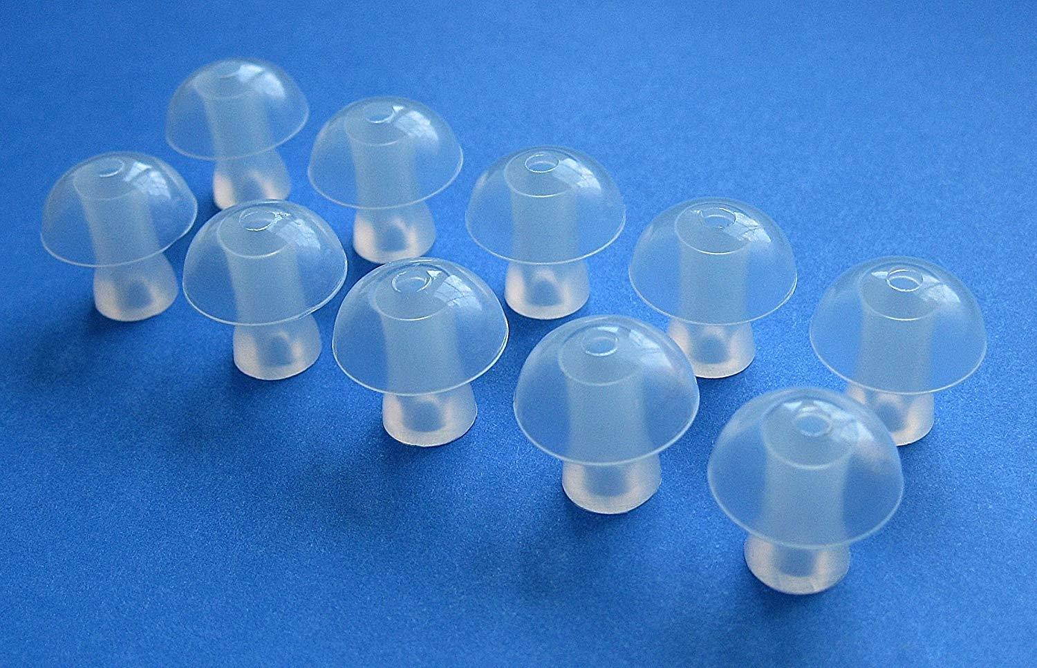 10 Large (L) Soft Replacement Mushroom Domes Eartips Earbuds for Siemens : Touching, Motion, Nitro, Aquaris, Siemens Life, Lotus 12P, 13P, 13SP, 23P, 23SP, 23M BTE (Behind the Ear) Hearing Aids