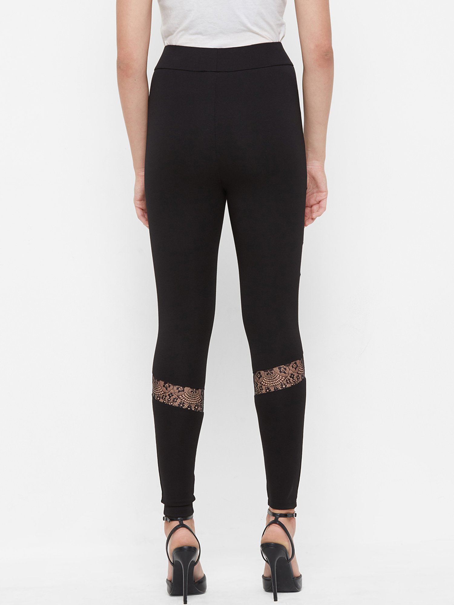 Bebe Black Lace Leggings