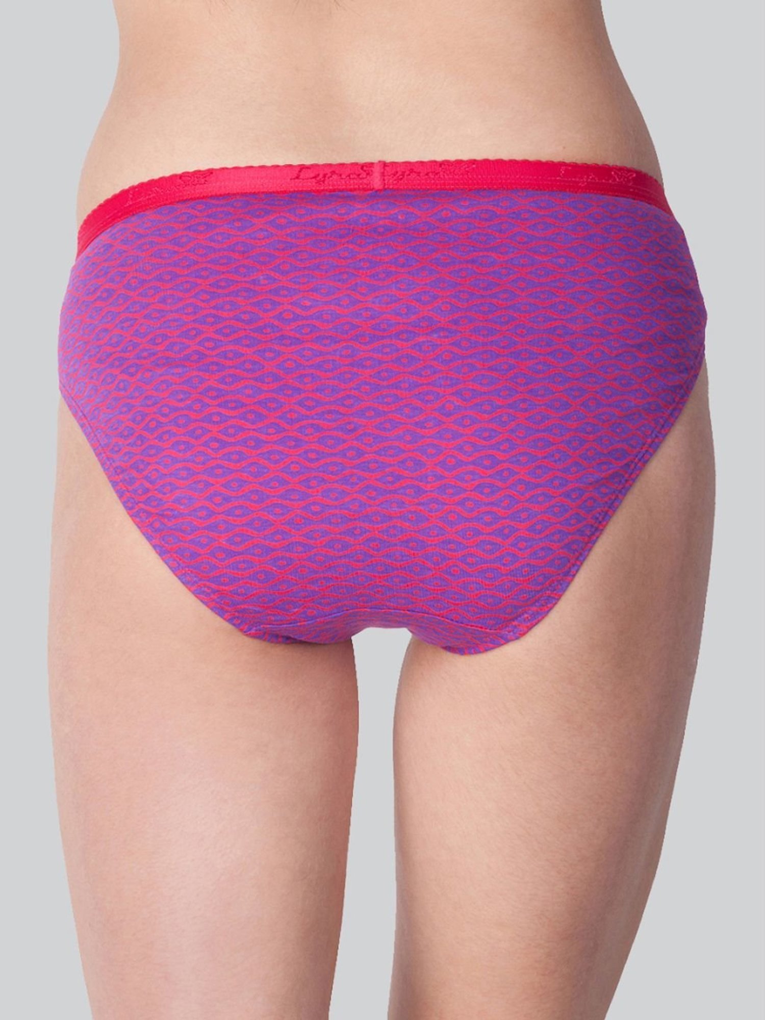 Lyra Assorted Color Cotton Printed Bikini Panties - Pack Of 8