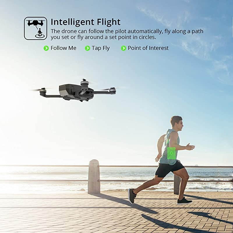 HS720 Foldable GPS Drone with 4K UHD Camera for Adults, Quadcopter with Brushless Motor, Auto Return Home, Follow Me, 26 Minutes Flight Time, Long Control Range, Includes Carrying Bag