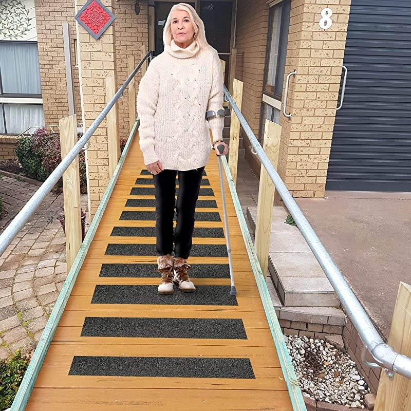 Grip Tape Roll 4 Inch x 30 Foot | AntiSkid Tape with High Traction 80 Grit | Weatherproof Tread for Indoors Outdoors | NonSlip Safety Grippy Pad for Stairs Steps Deck Ladder More