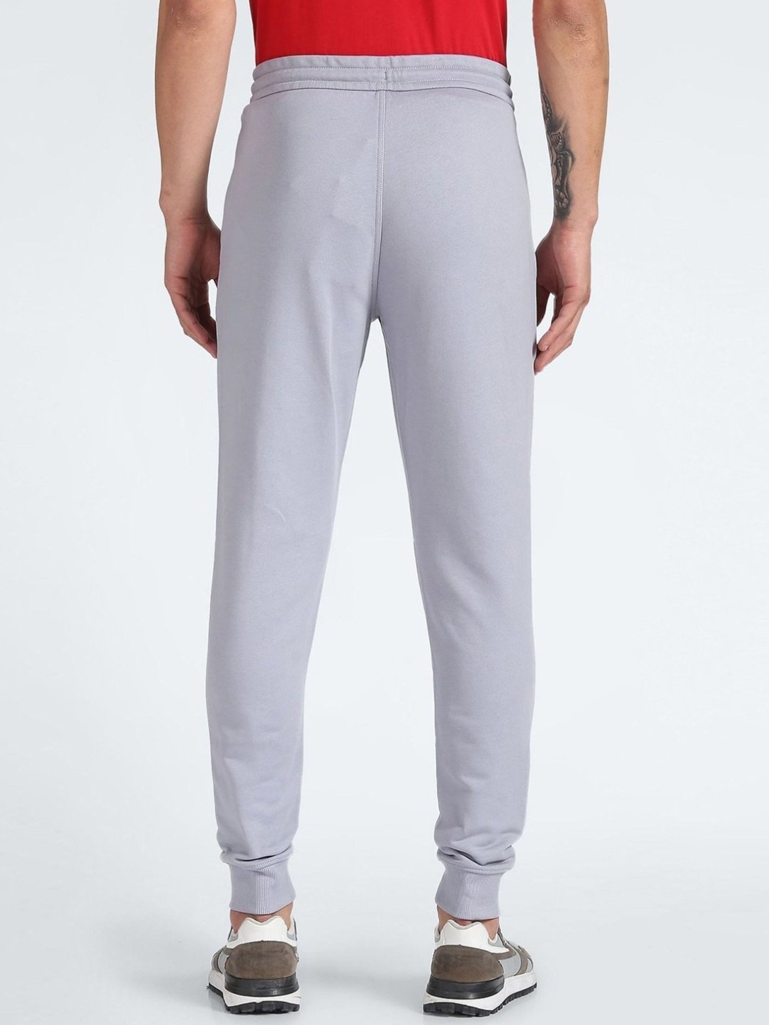 Calvin Klein Dapple Grey Cotton Regular Fit Joggers