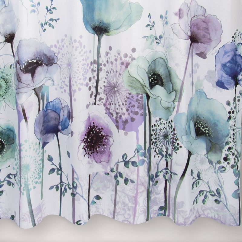 Blue Poppies Shower Curtain - Allure Home Creations