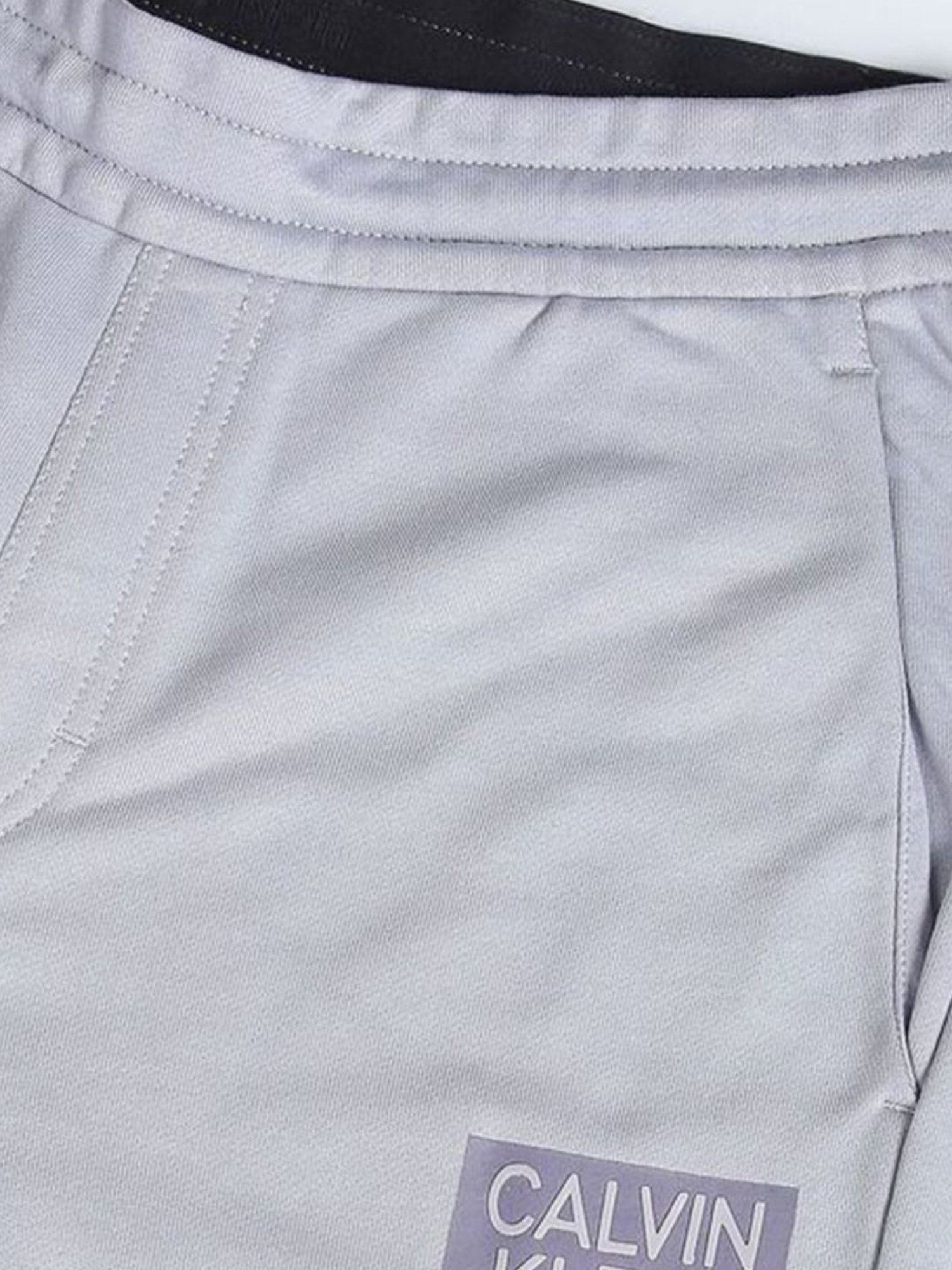 Calvin Klein Dapple Grey Cotton Regular Fit Joggers