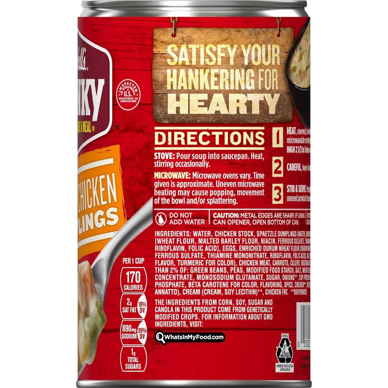 Campbell&#39;s Chunky Creamy Chicken &#38; Dumplings Soup - 18.8oz