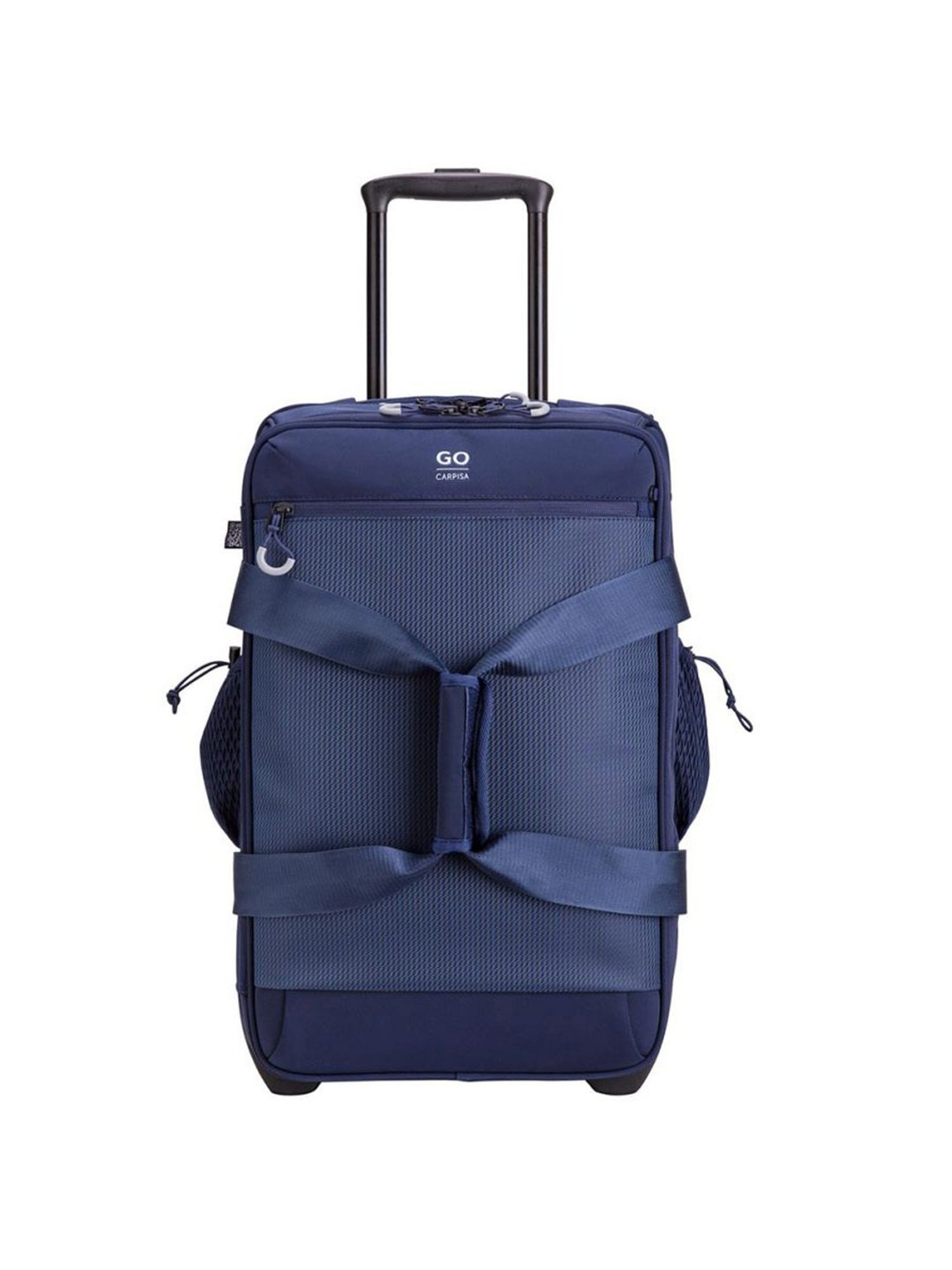Carpisa Advance Go Blue Solid Soft Medium Trolley Bag - 53 Cms