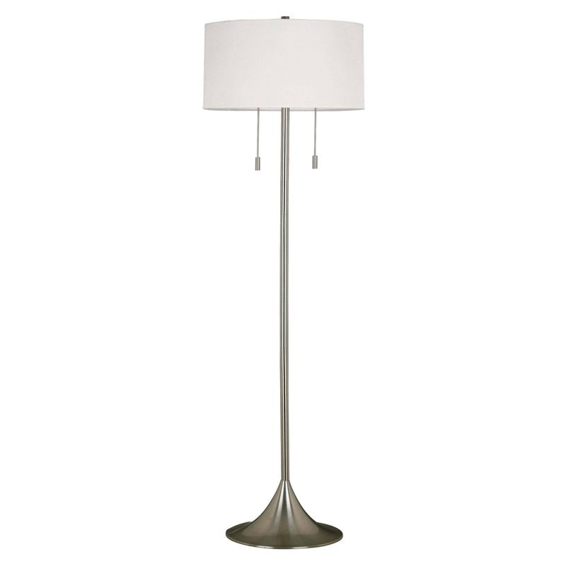 Kenroy Home Stowe Floor Lamp - Brushed Steel