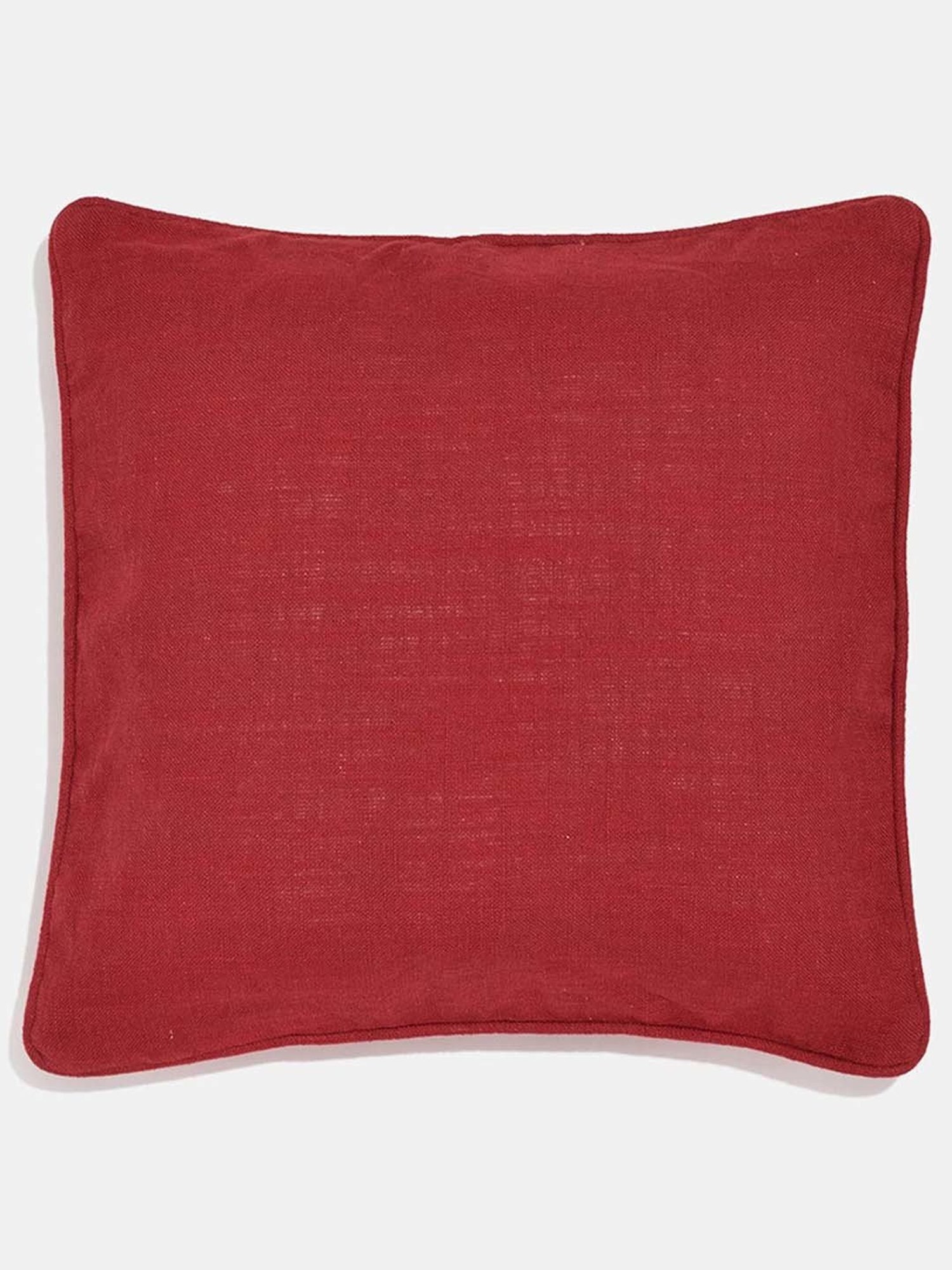 Fabindia Nallika Red Cotton Cushion Cover