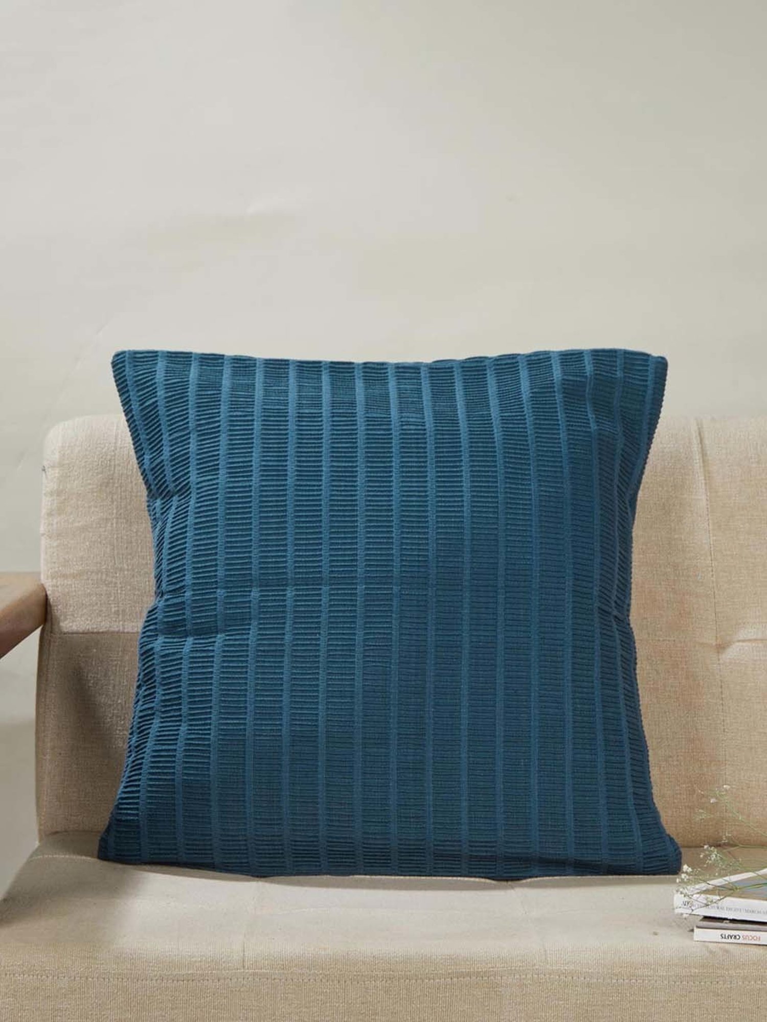 Fabindia Standalone Indigo Cotton Cushion Cover