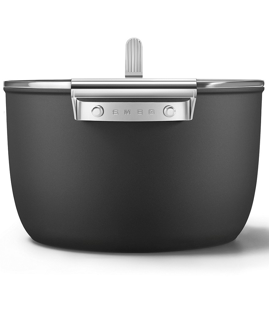 Smeg 50s Retro Style Nonstick 8-Quart Casserole w/Lid