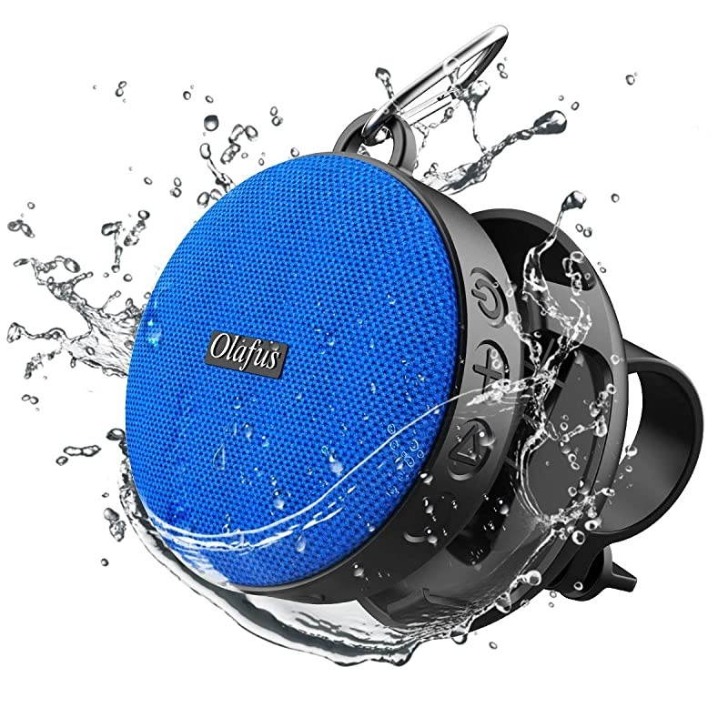 Bluetooth Bike Speaker with Detachable Bicycle Mount, IP65 Waterproof, Shockproof Dustproof for Outdoor Riding, Bluetooth 5.0 HD Sound, 10H Playtime, Built-in Mic